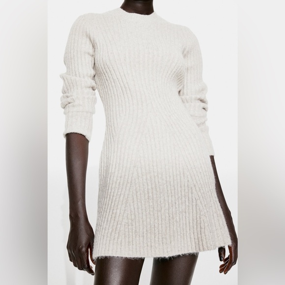 H&M Cozy Ribbed Knit Sweater Dress - Picture 1 of 5
